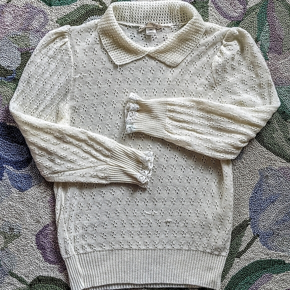 ♻️ SOLD Romantic Dainty Farmhouse Cottagecore Top - Picture 4 of 16